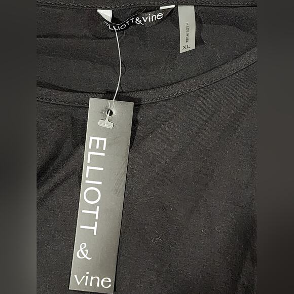 Elliott and Vine black and floral bell sleeve tunic size XL NEW!!!‎ - Picture 6 of 6